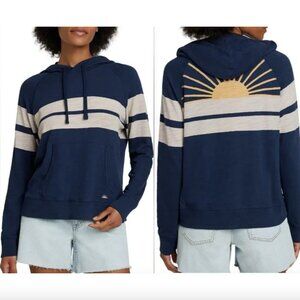 Faherty Sunwashed Stripe Sunray Slub Midweight Organic Cotton Hoodie